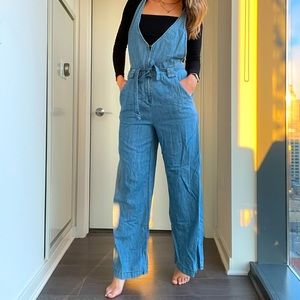 Free People Denim Jumpsuit